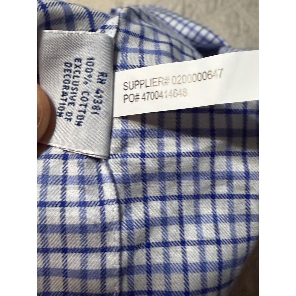 Ralph Lauren Mens XL Blue White Gingham Check Button Down Shirt Long Sleeve NWT - Picture 7 of 10